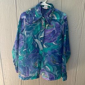 Vintage Woodlite Vibrant Floral Shirt